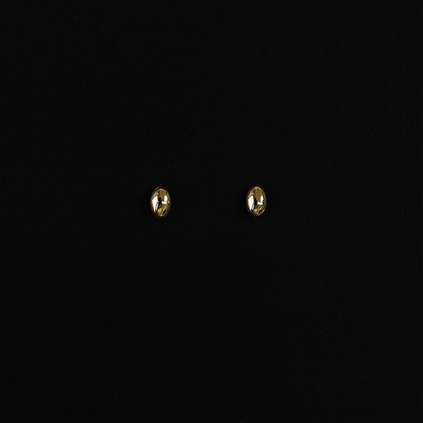 [14K GOLD] Mini oval earrings Ge001 14K 미니 오벌 귀걸이