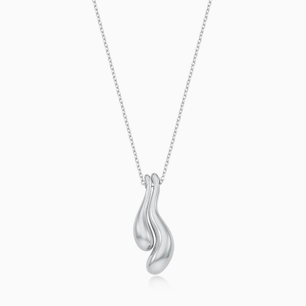 [Silver] Valley note combi Necklace n043 실버 밸리노트 콤비 목걸이