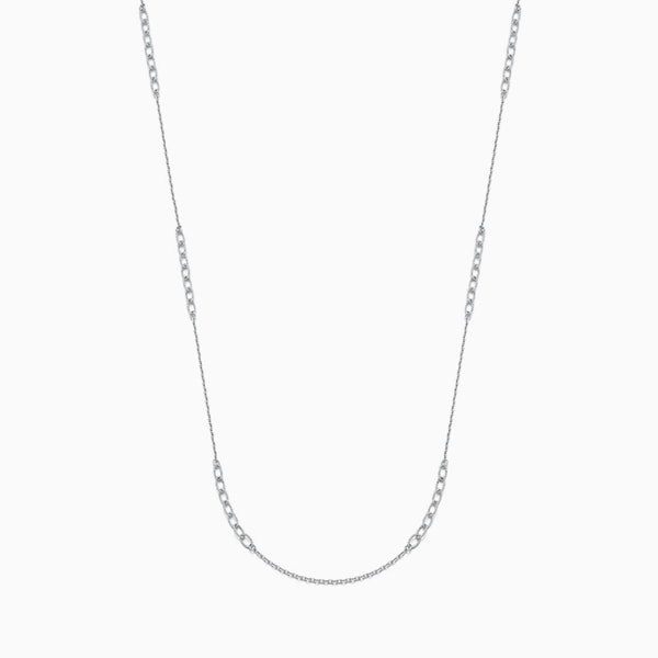 [Silver] AIR Rhythmical chain Necklace n042 실버 에어 리드미컬 체인 목걸이