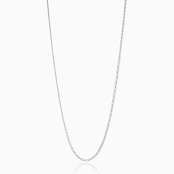 [Silver] AIR Combi long chain Necklace n026 실버 에어 콤비 롱 체인 목걸이