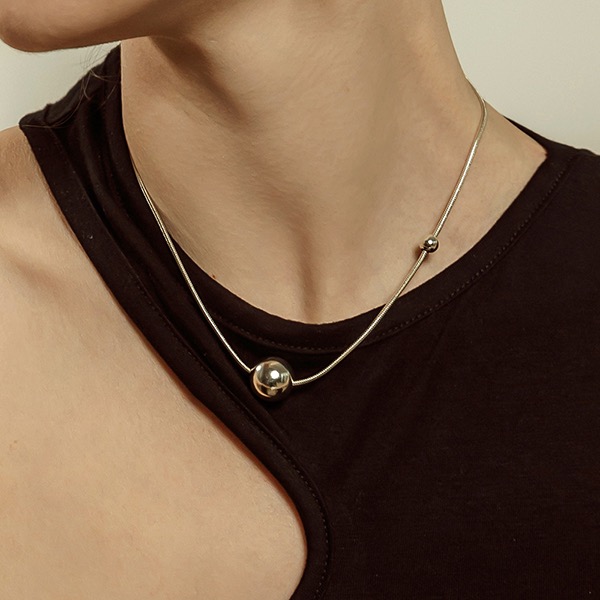 [Silver][Silver]Pomona Double Necklace n085 실버 포모나 더블 목걸이 실버 포모나 더블 목걸이