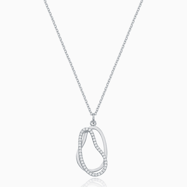 [Silver] Oreas Layered Necklace CZ n040 실버 오레아스 레이어드 목걸이 큐빅 지르코니아