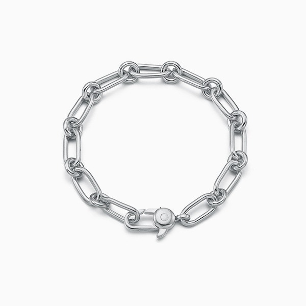 [Silver] AIR Oval chain Bracelet b010 실버 에어 오벌 체인팔찌