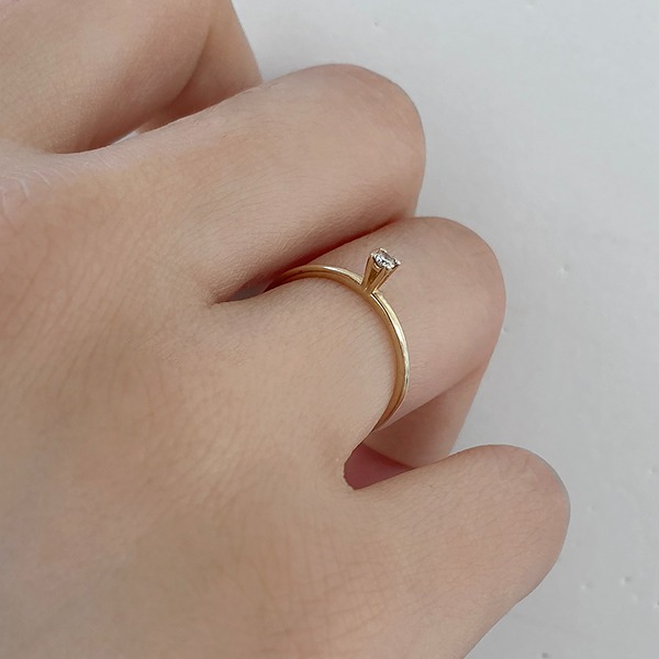 [14K GOLD] Rising star diamond Ring Gr004 14K 라이징 스타 다이아몬드 반지